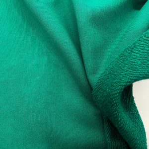 Felpa verde smeraldo Certificata GOTS