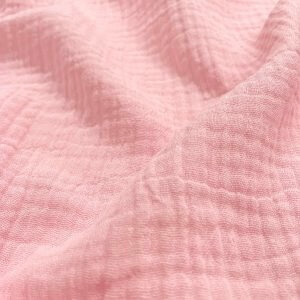 Mussola in cotone rosa Certificata GOTS