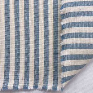 COTONE A RIGHE 5 MM BLU CERULEO