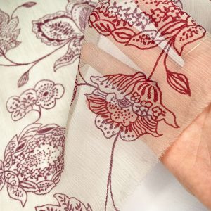 CREPONNE SETA STAMPA STILE DIOR