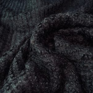 MAGLIA IN LANA E MOHAIR NERO