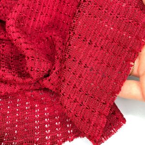 Maglia di viscosa lavorata bordeaux