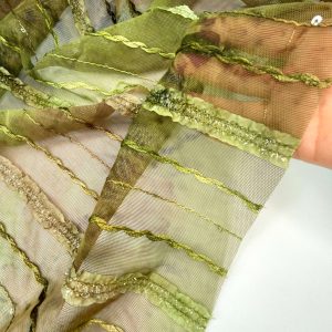 TULLE SFUMATO MARRONE E VERDE
