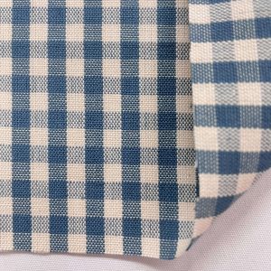 COTONE A SCACCHI 5 MM BLU CERULEO