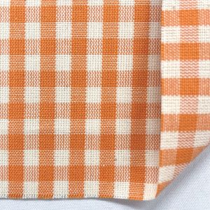 COTONE A SCACCHI 5 MM ARANCIO