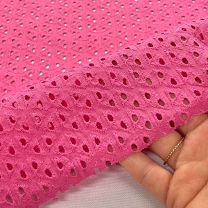Sangallo fucsia in cotone meraviglioso