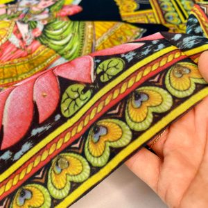 COTONE STAMPA LAKSHMI DEA DELLA FORTUNA