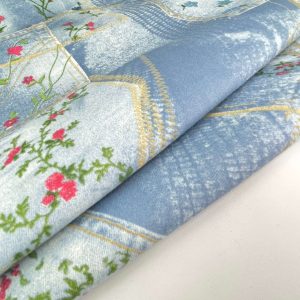 GABARDINE COTONE STAMPA JEANS