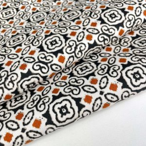 GABARDINE COTONE STAMPA MAIOLICA