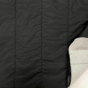 IMPERMEABILIZZATO TRAPUNTATO RIGHE NERO